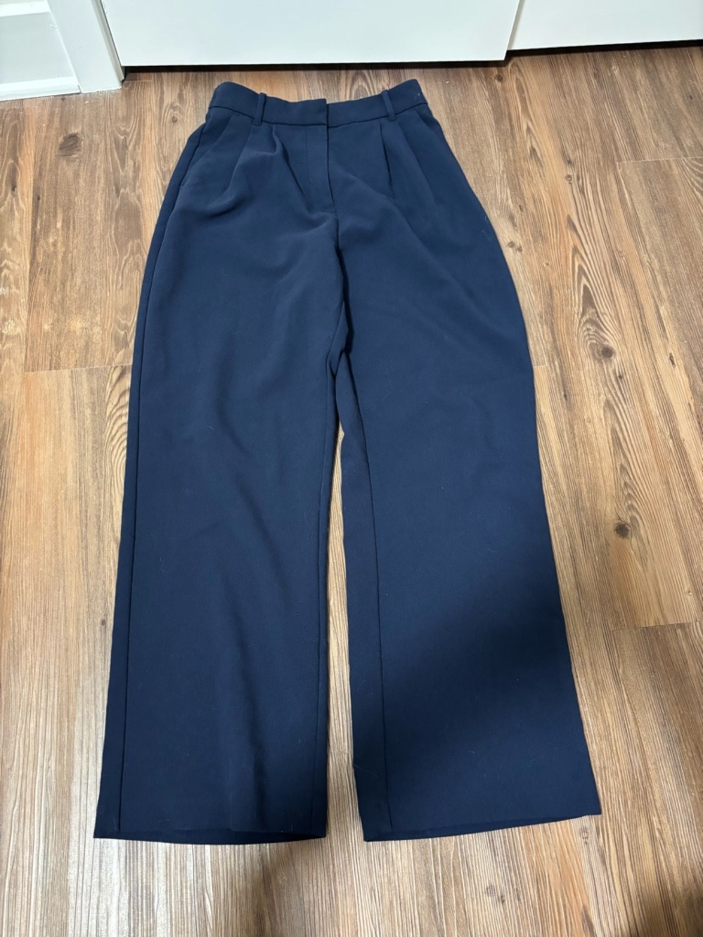 Abercrombie & Fitch Navy Wide Leg Pants